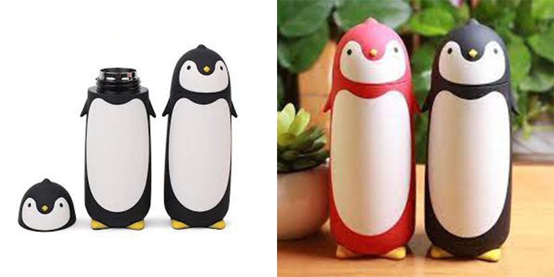 Penguin shape 403 stainless steel thermos bottle