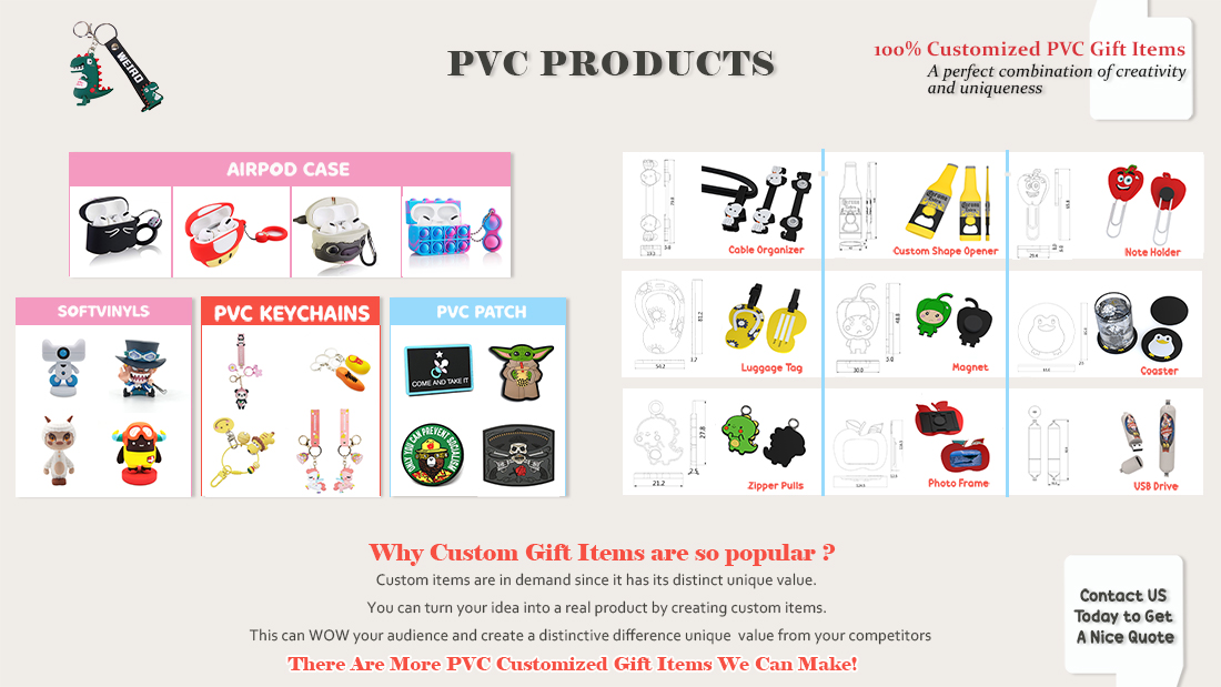 あらゆる種類のカスタムPVC製品